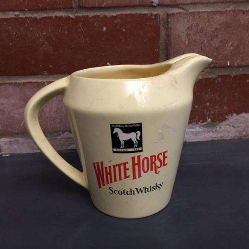 Original Wade Porcelian White Horse Jug (No Chips Or Cracks)