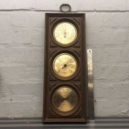 Rare Vintage Wood Baromoter/Themometer and Humidity Meter