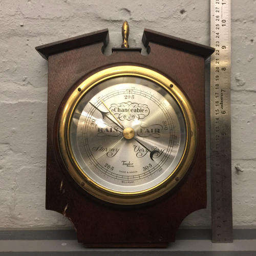 Rare Vintage Wood Baromoter