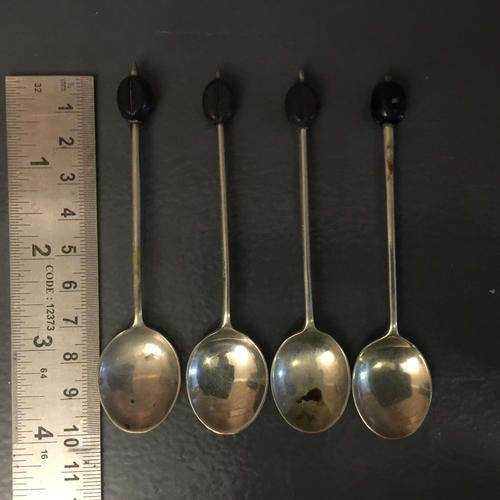 Set of 4 Slimline Coctail Spoons