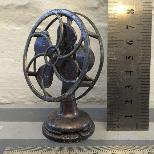 Rare Retro Brass Miniatures Fan
