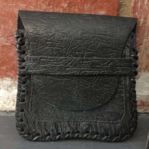 Small Black Genuine Leather Wallet