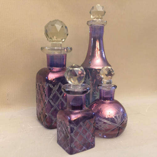 Vintage Cut Glass Perfume Bottle Collection