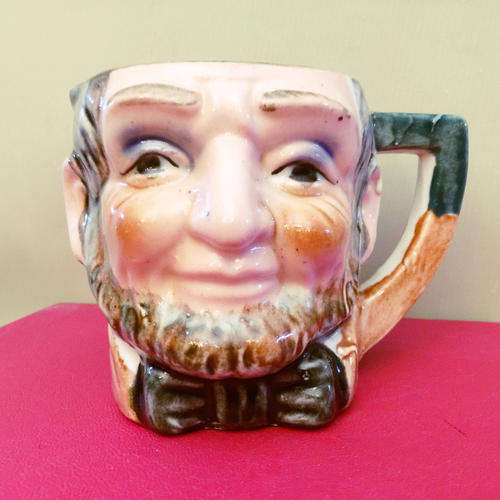 Rare Abraham Lincoln Vintage Toby Jug - 12.5cm tall