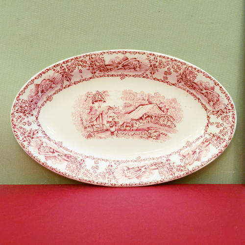 Rare Pastoral Davenport 1840 Display Plate - AJ Wilkinson Ltd