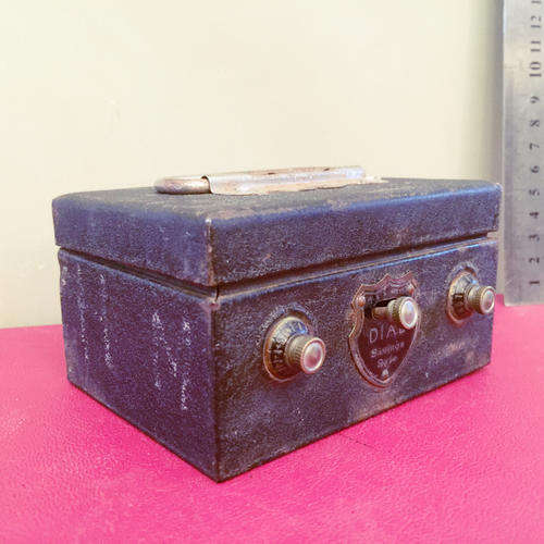 Antique Metal Dial Saving Safe (Savings Bank) - Made in Japan