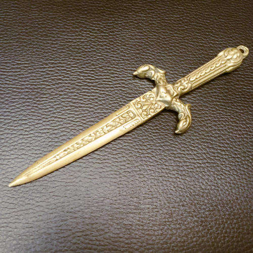 Highly Decorative Solid Brass Letter Opener/Dagger