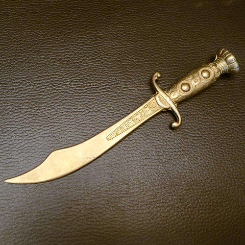 Highly Decorative Solid Brass Letter Opener/Dagger