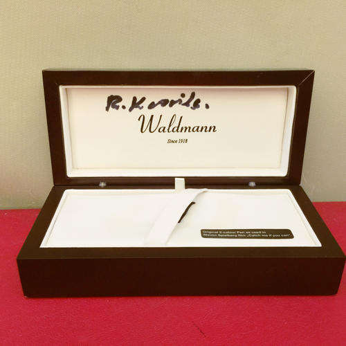 Ronnie Kasril Minister of Defence Personal Waldmann Pen Box (Private Collection, Gift From Romania)