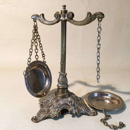 Ornate Brass Ornament Display Scale