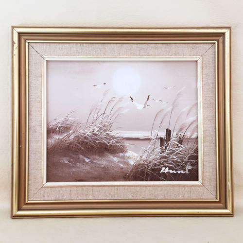 Framed Oil on Board Seascape (Hunt)