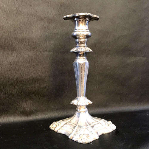 Large Vintage Silver Plate Candle Stand