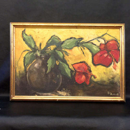 Framed Original Oil on Canvas by LP Audie