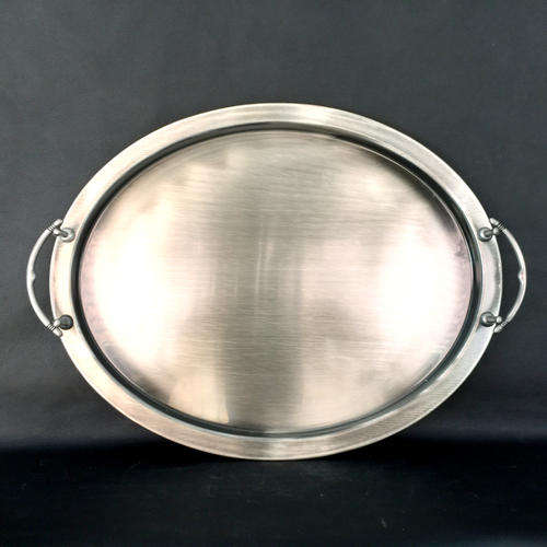 Pewter Plate Oval Serving Tray (Boxed)