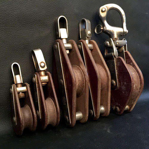 Rare Collection of Dutch Maritime Pulleys