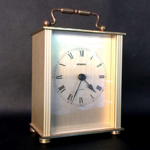 Vintage Brass West German Alarm Clock (Working)