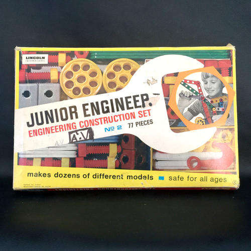 Rare Vintage Lincoln Junior Engineer Construction Set