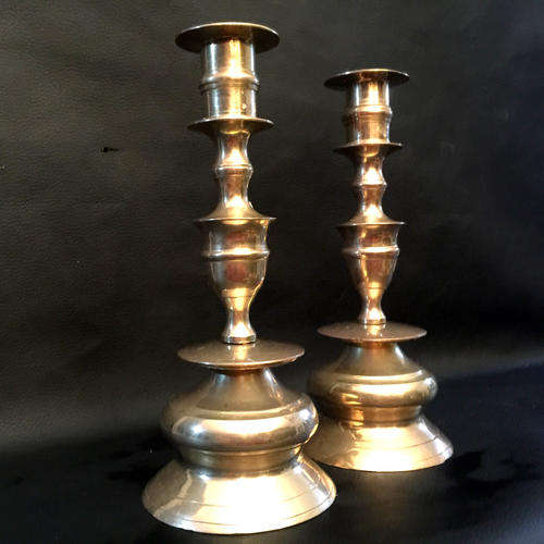 Two Brass Candle Stands