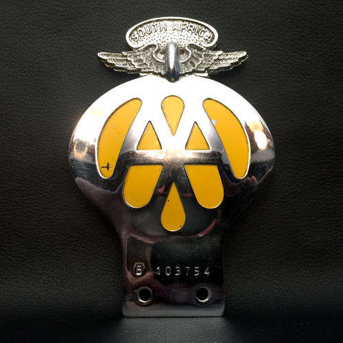 Vintage South African AA Metal Badge (B103754)