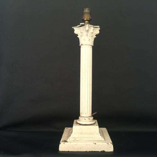 RARE Cast Iron Pillar Lamp Stand!!!