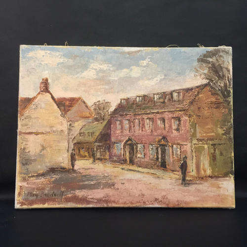 Original May Bradsell "Portmill Lane", Oil on Stretched Canvas  (400 x 300)