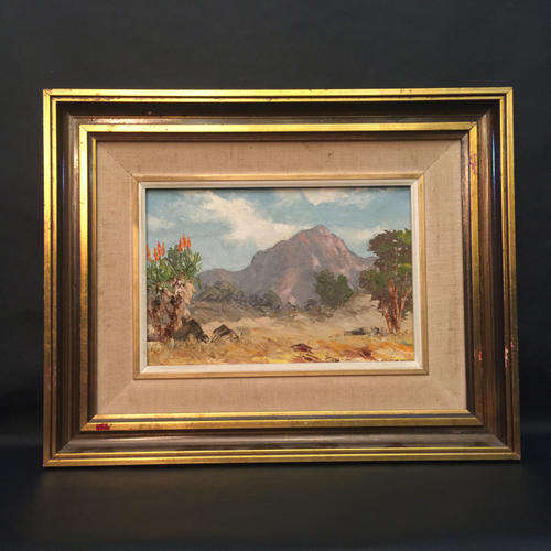 Original Ernest King - Framed Oil on Board - "Rustenburg"