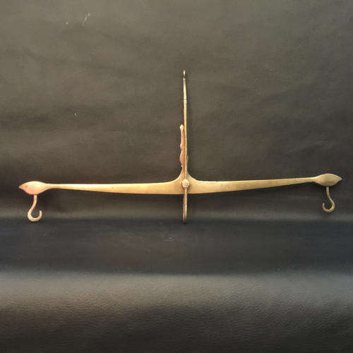 Vintage Solid Brass Meat Scale
