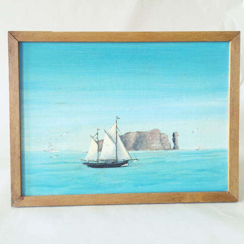 Original Erich Schiele Collection - Framed Oil on Board