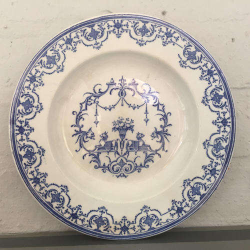 Antique French Porcelain Display Plate