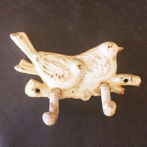 Cast Iron Bird Themed Coat Rack