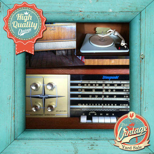 Vintage Blaupunkt Radio Turntable in Cabinet