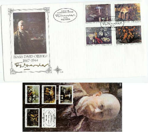 SACC 582 - 585 - FDC - South Africa 1985 - Paintings by FD Oerder