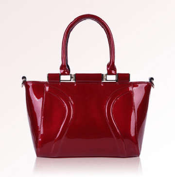 Stars loves patent genuine leather handbag. Wine Red. Stock in SA