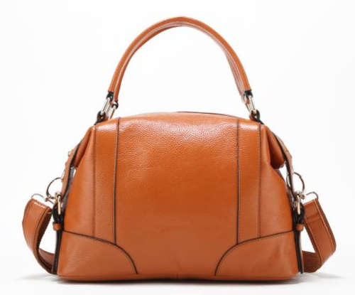 Genuine leather commuter bag. Brown color. Stock in ZA.