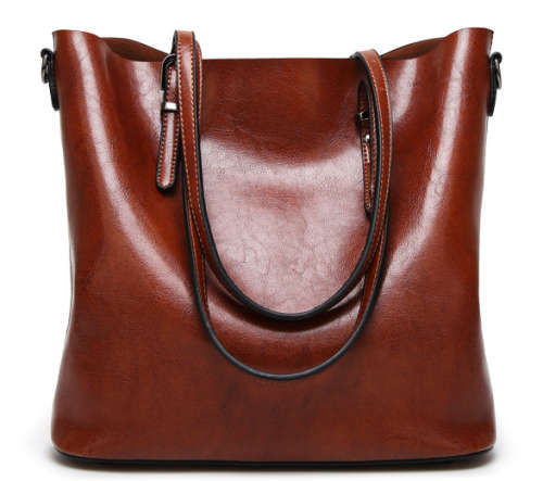 Big capacity Tott bag. Brown color. Stock in ZA.