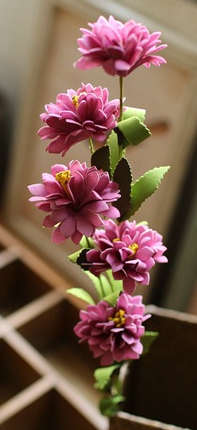 Quality silk PE flower.5 colors Hyacinth.61cm length.5 flowers/branch.
