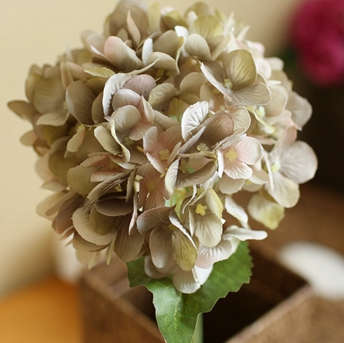Quality silk flower.9 colors Hydrangea.55cm length.1 flower in 1 branch.