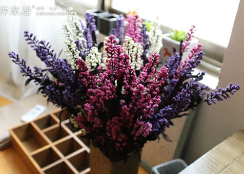 Quality PE silk flower.6 colors Phoenix-tail.69cm length.6flowers/branch.
