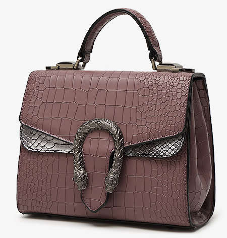 Snake pattern fashion bag. Purple color. Stock in ZA.