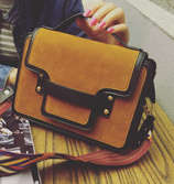Nubuck cool lady design handbag. Brown color. Stock in ZA.