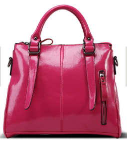 Noble style office lady handbag with strape. Rose color. Stock in ZADelivery only start 17 Jan 2018