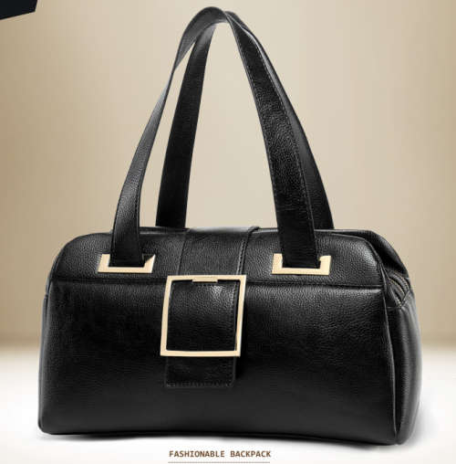 Simply design fashion handbag. Black color. Stock in ZA.
