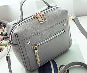 Simply design fashion handbag. Grey color. Stock in ZA.