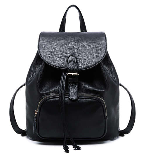 Fashion backbag (school bag). Black color. Stock in ZADelivery only start 17 Jan 2018