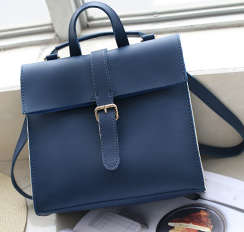 Simply design all-match lady bag. Blue color. Stock in ZA.