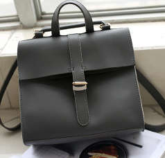 Simply design all-match lady bag. Grey color. Stock in ZA.