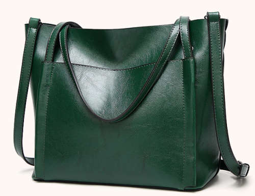 All-match big capacity lady bag. Green color. Stock in ZA.