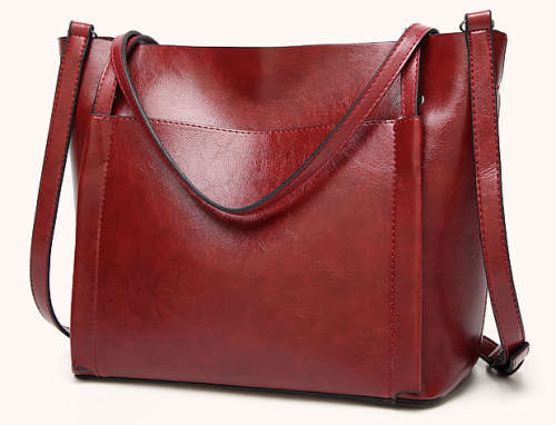 All-match big capacity lady bag. Red color. Stock in ZA.