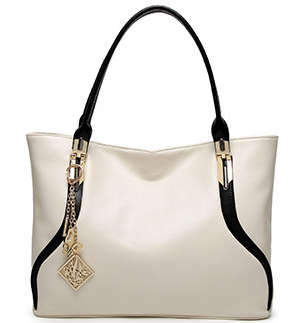 Simply design large totter bag. White color. Stock in ZA.