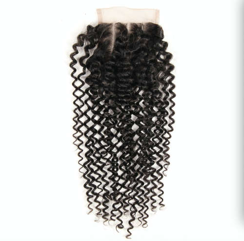 Curly Closure. Free parting(can be centre, left or right), 4*4cm lace. 8 inch. fit 8-14 inch hair